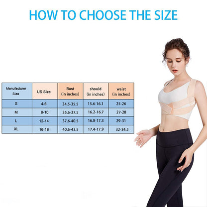 Posture Corrector for Women, Adjustable Upper Back Brace for Chest Support and Straighten Posture Bra for Women - Providing Back Neck Shoulder Upright Straightener