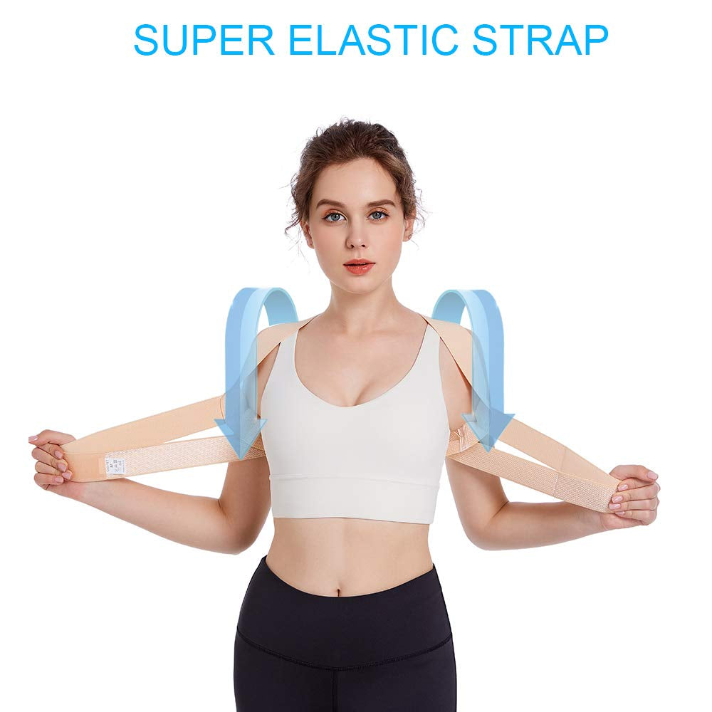 Posture Corrector for Women, Adjustable Upper Back Brace for Chest Support and Straighten Posture Bra for Women - Providing Back Neck Shoulder Upright Straightener