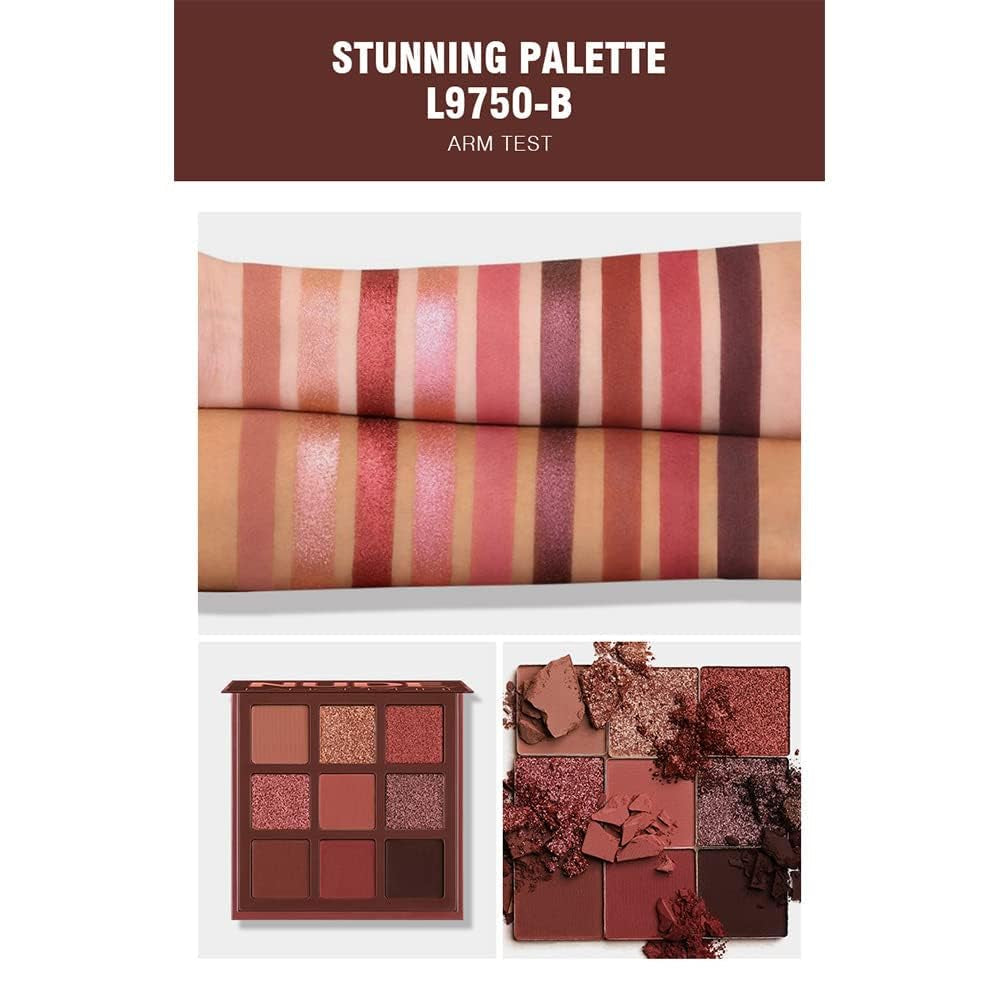 Colorful Eyeshadow Palette High Pigmented Makeup Palette Matte and Shimmer Glitter Eyeshadow Waterproof Long Lasting Eye Shadow Palette 06#